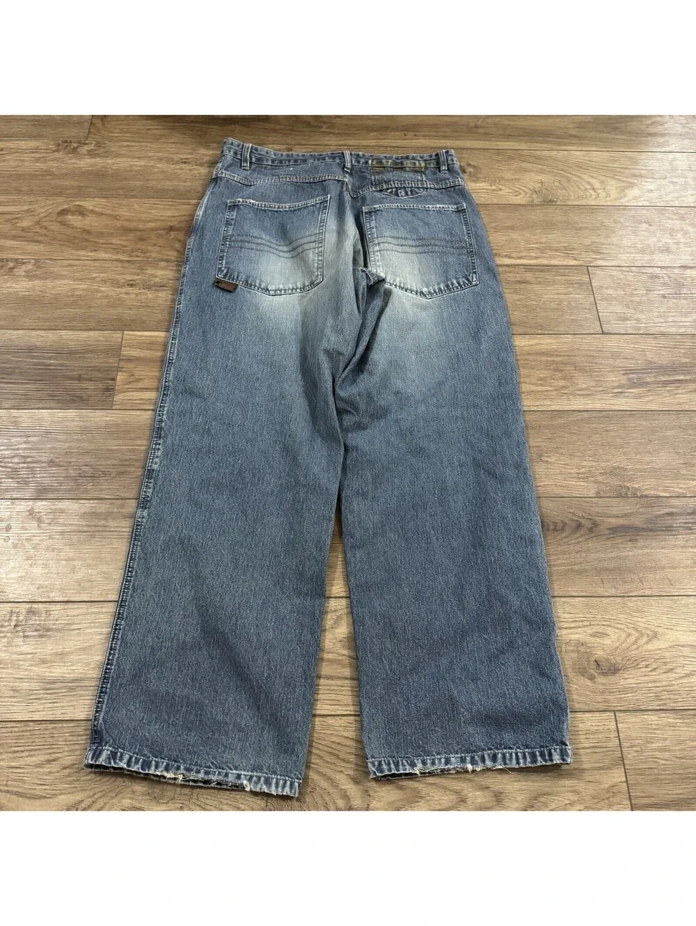 Vtg Plugg Co Baggy Skate Jeans Men 34x32 Blue Y2K Denim
